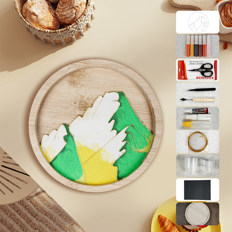 Materiales tradicionales hechos a mano Jintao Landiy pintura de esmalte novatos tazas esteras estudiantes activos cultura cultural inmaterial