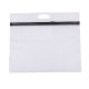 in stock frosted transparent pe portable clothing zipper bag underwear socks chain self-sealing storage plastic packaging bag