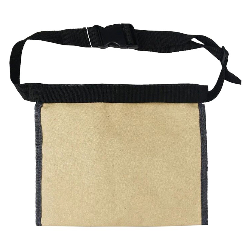Lienzo de tamaño pequeño bolsa de cintura engrosada herramienta de jardín multifuncional bolsa de almacenamiento de herramientas de electricista bolsa de almacenamiento de herramientas