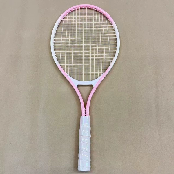 Fuchsia tennis racket