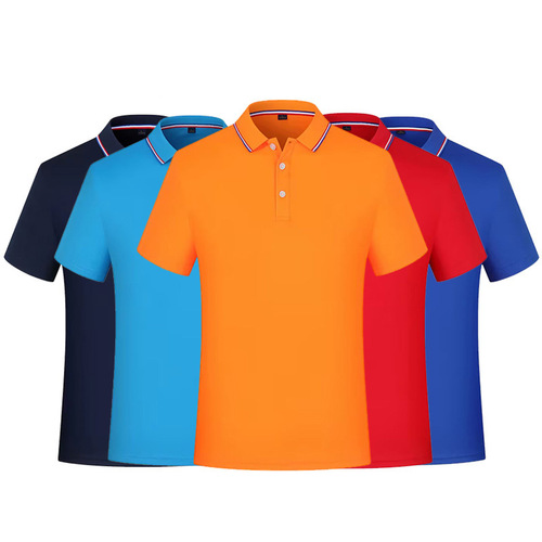 New Summer Collared Short-Sleeve Polo Shirt with Custom Printing for Advertising Cultural T-Shirts, Printing Logo on Collared Short-Sleeve Men's T-Shirts