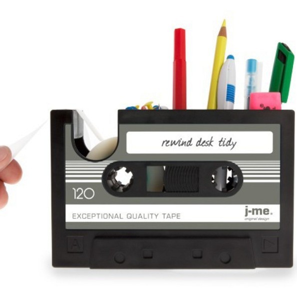 Multifuncional retro cinta titular de la pluma estudiante escritorio Oficina Creativa caja almacenamiento papelería