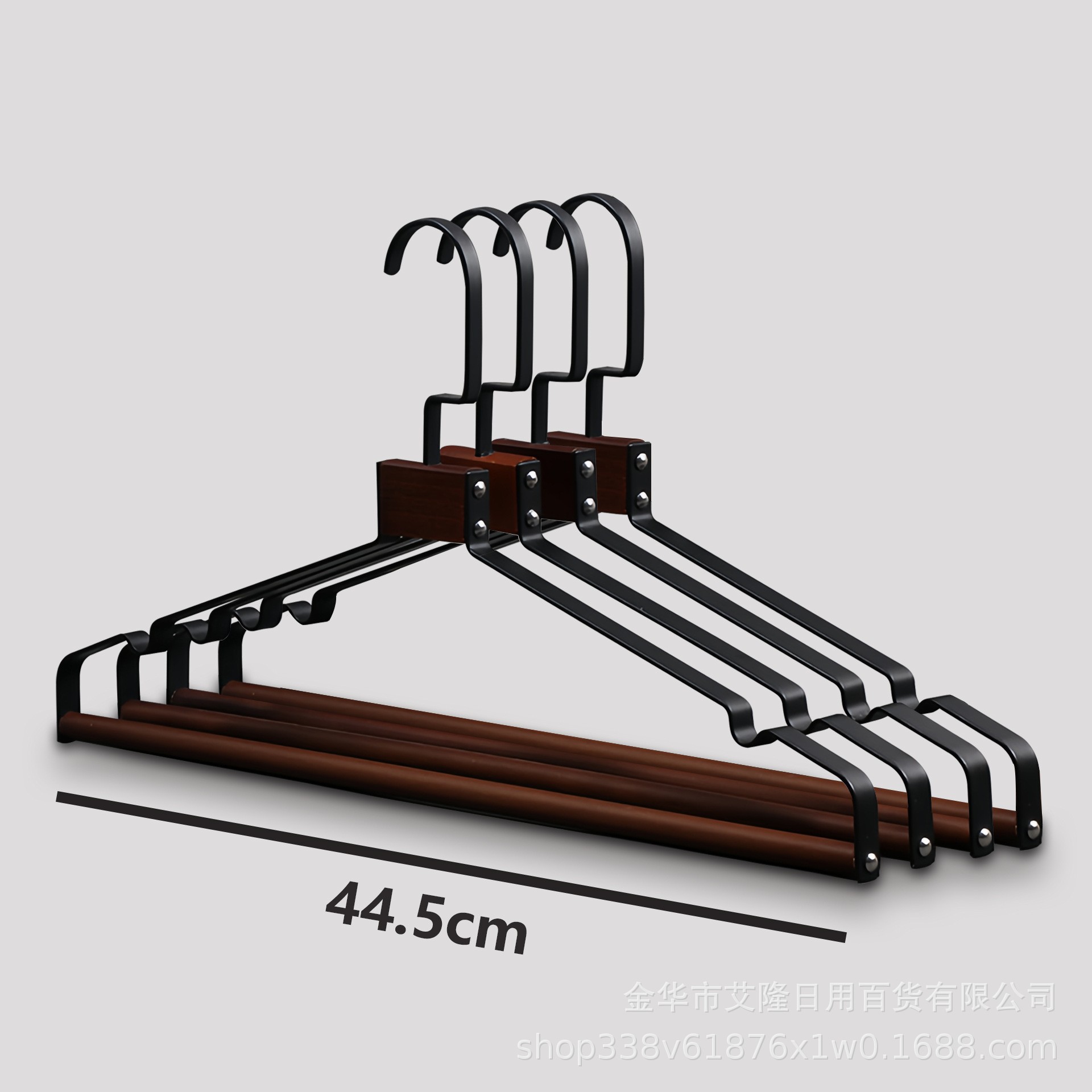 Nuevo estilo de madera de haya percha de hierro percha de metal de madera maciza percha de diseñador pantalones percha de ropa de armario multifuncional percha