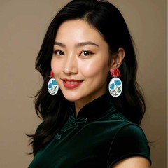 ZA跨境文艺简约创意小众设计感合金滴油立体花卉耳坠百搭通勤耳饰