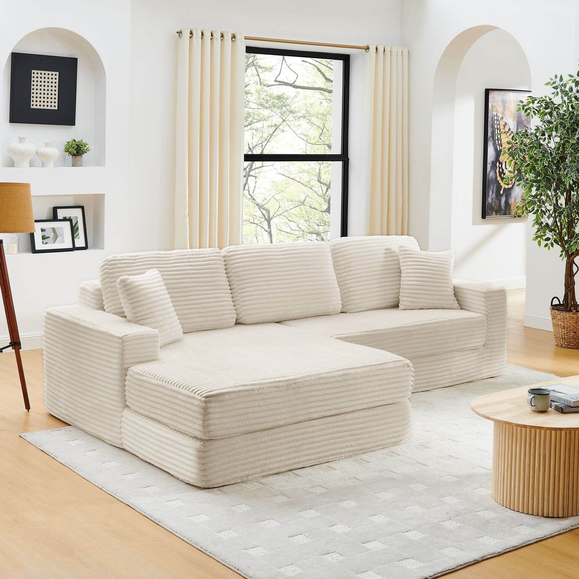 Sofá cama de compresión al vacío plegable italiano simple sofá recto multifuncional para sentarse y acostarse pequeña sala de estar