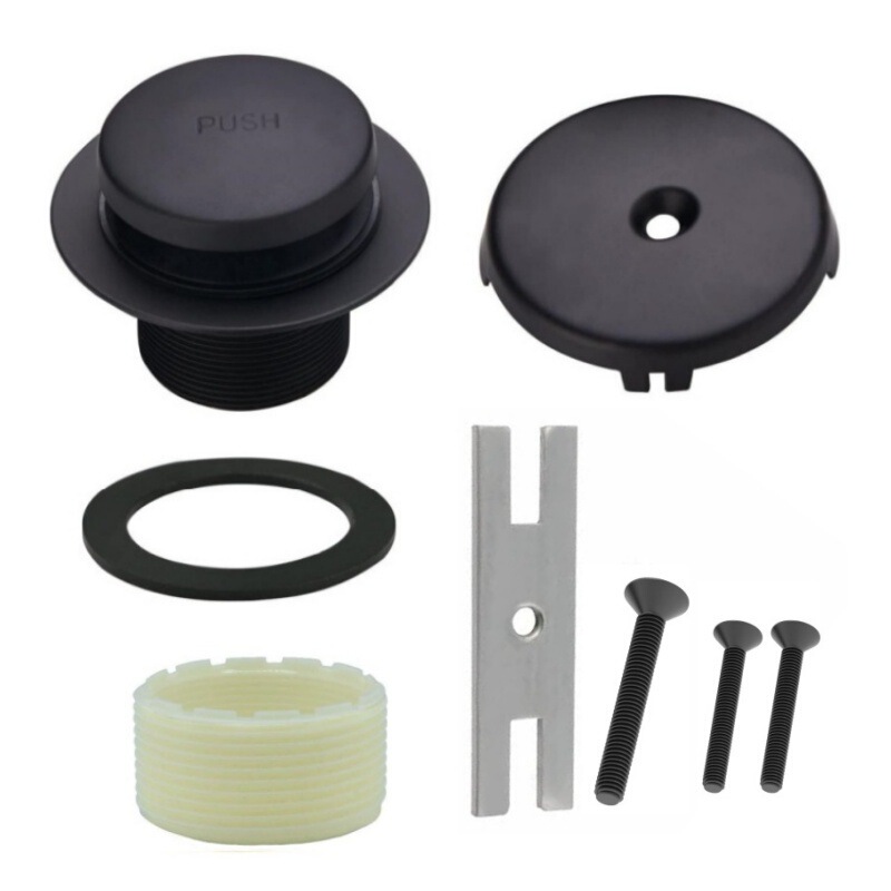 Copper Nut American-Style Bathtub Drain, Odor-Proof Bathtub Drain, Bathtub Plug, Replacement Bathtub Drainage Accessories Set