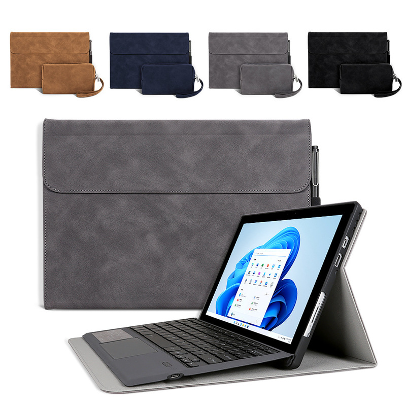 For Microsoft protective case pro8 Bluetooth keyboard go3 all-inclusive surface bracket protective case pro7 anti-drop soft