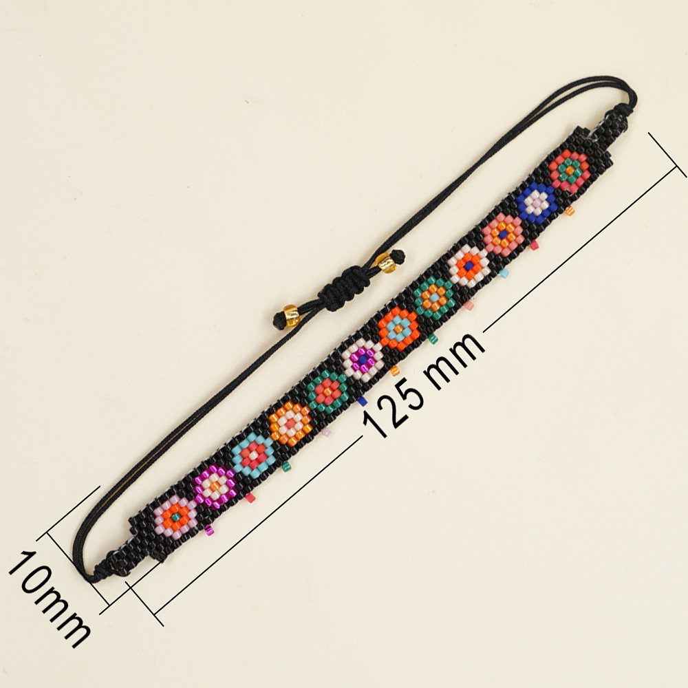 Ethnic Style Flower Glass Beaded Women's Bracelets 1 Piece display picture 1