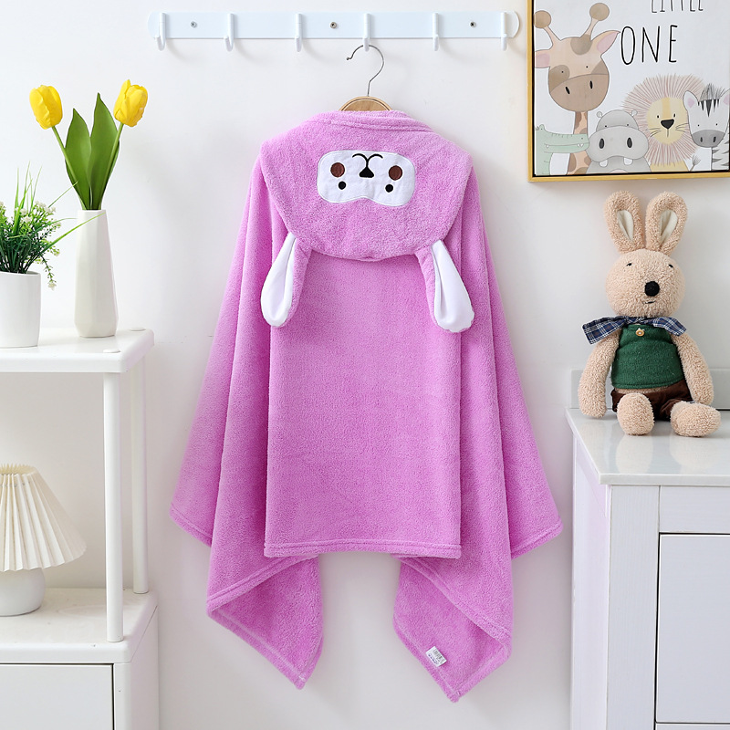 儿童浴巾斗篷