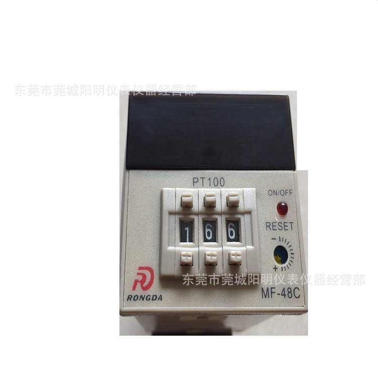 余姚RONGDA荣达温控器 MF-48C 拨码 PT100数显显示 现货供应