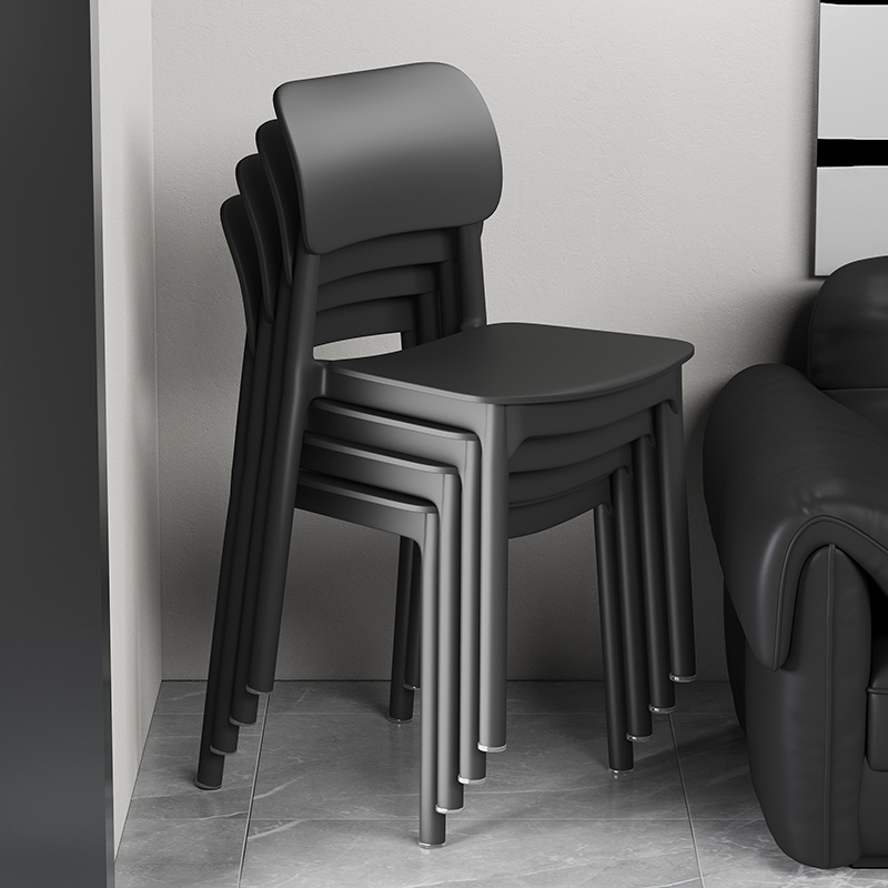 Plastic Chair Nordic Home Thickened Dining Table Modern Dining Chair Simple Backrest Chair Commercial Backrest Stool