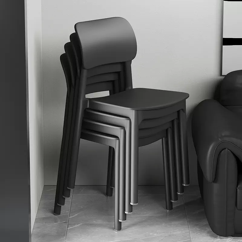 塑料椅子北欧家用加厚餐厅餐桌现代餐椅简约靠背椅商用靠背凳子