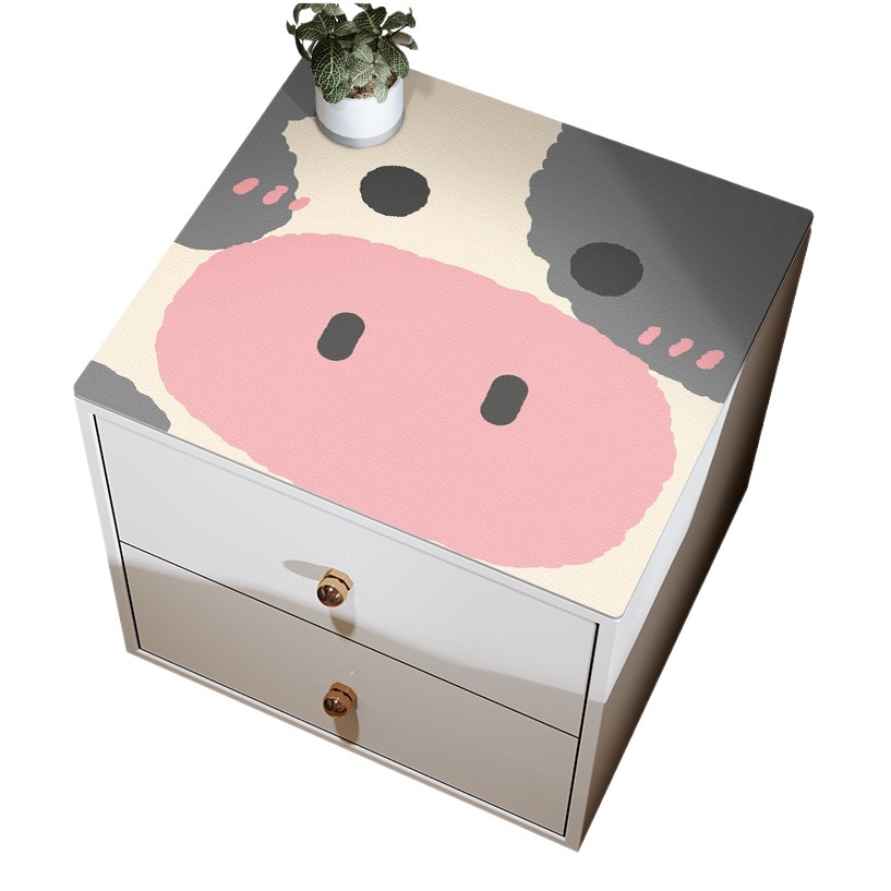 Mesita de noche estera impermeable anti-escaldado antideslizante estera de mesa lavadora Individual Doble Abierto simple cubierta de tela toalla dormitorio estera de la cubierta de polvo