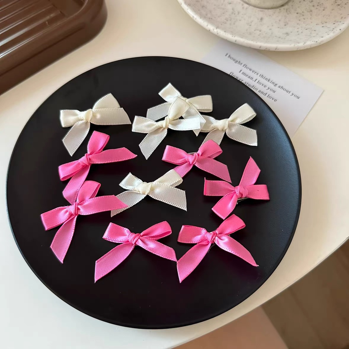 8g Weight Hair Clip Hair Accessories Type 1 Piece Quantity Holiday, Daily Occasion Bow Knot Pattern Women's Gender Sweet, Simple Style Style Women's Sweet Simple Style Bow Knot Cloth Hair Clip 3