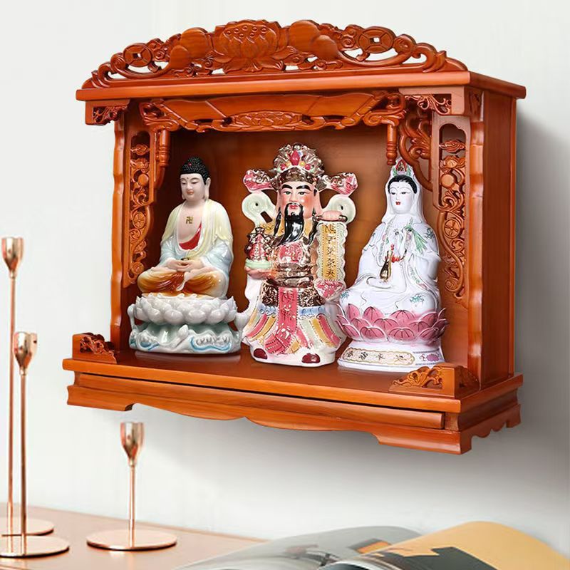 Altar Wall-Mounted Household Shrine New Chinese Style Buddhist Altar Stand Cabinet Manufacturer Wholesale Altar Stand