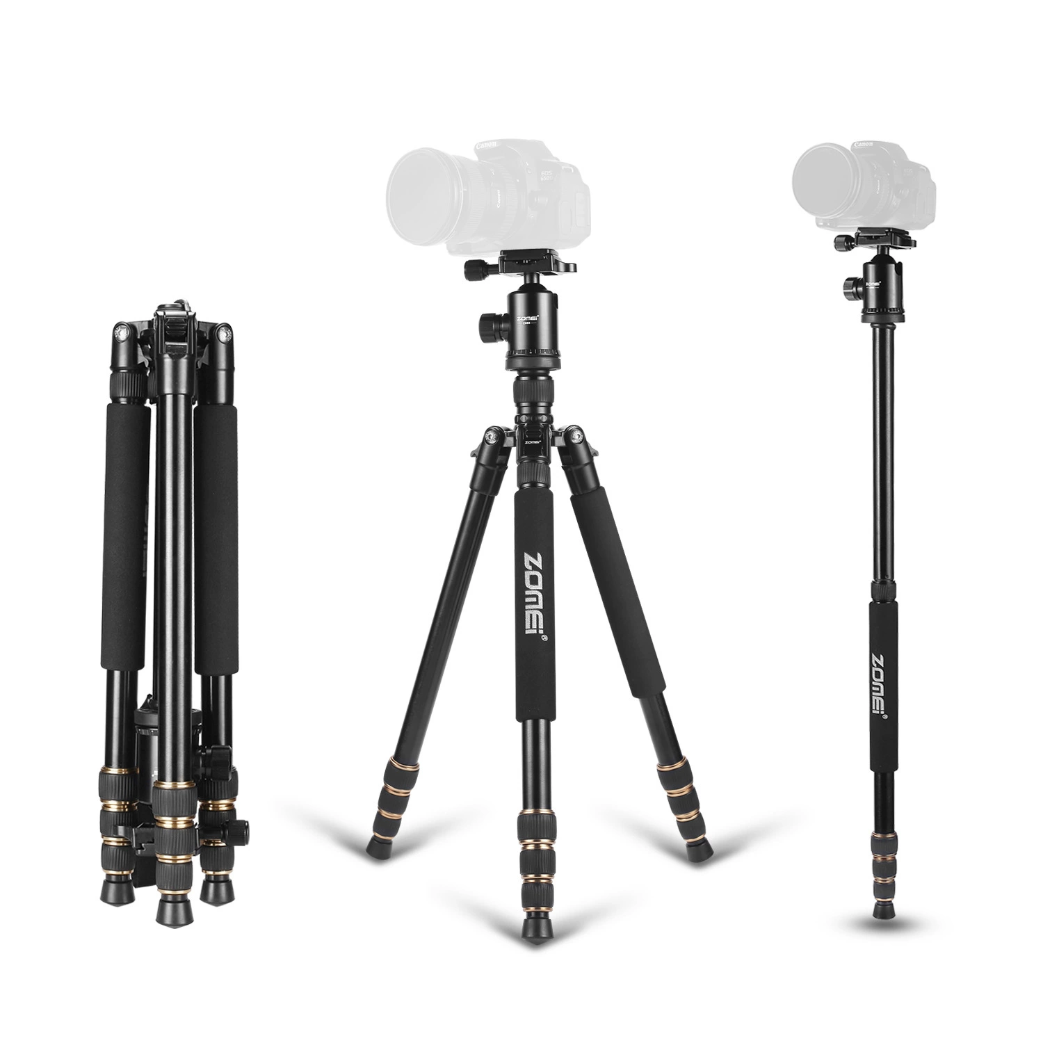 Штатив для фотокамеры ZOMEI Zhuomei Z668 магниевый алюминиевый сплав зеркальная камера напольная подставка штатив