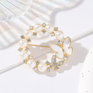 Small design elegant brooch lapel pin, capacious suit, accessory, pin, trend of season