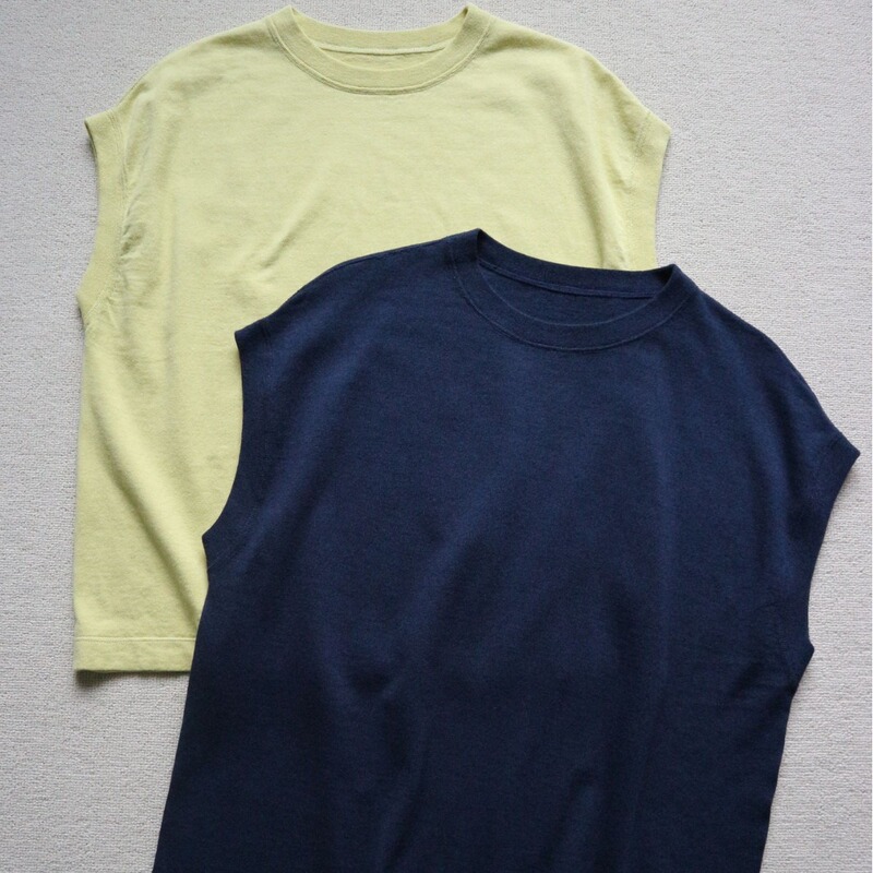 Japanese High-end Niche Designer Minimalist All-match Embroidered Letter Knitted Shoulder Sleeve Sleeveless T-Shirt Women's Summer Japanese High-end Niche Designer Minimalist All-match Embroidered Letter Knitted Shoulder Sleeve Sleeveless T-Shirt Women's Summer