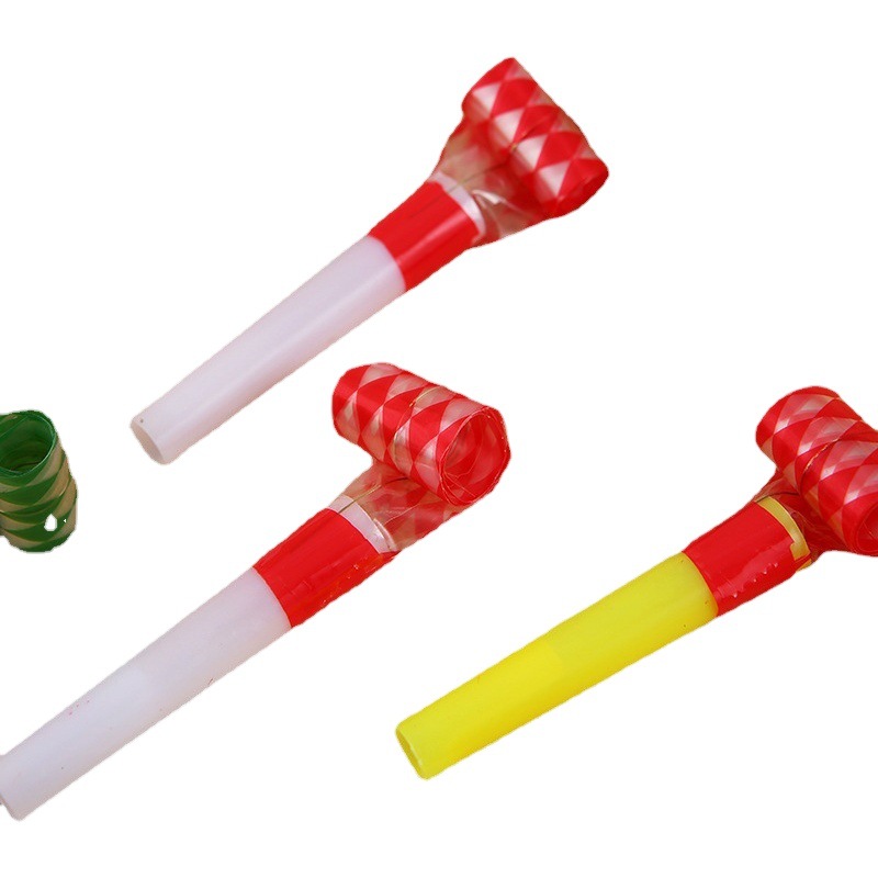 Nuevo colorido fiesta de cumpleaños dragón soplando partido divertido silbato puesto pequeño juguete escuela Premio 61 creativo