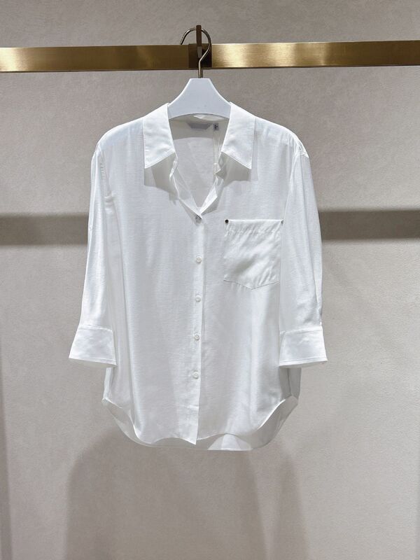 Mm Mai Mai 2026 Spring/Summer Collection Mature Intellectual Style Long Sleeve Shirt for Women with Turn-Down Collar 1H4120201 Mm Mai Mai 2026 Spring/Summer Collection Mature Intellectual Style Long Sleeve Shirt for Women with Turn-Down Collar 1H4120201