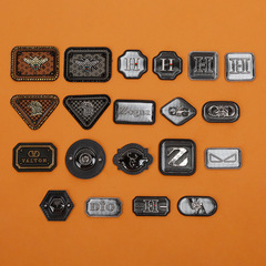 Thick sheet TPU silicone label clothing patch label silicone rubber soft rubber stainless steel decorative trademark iron-on hardware label