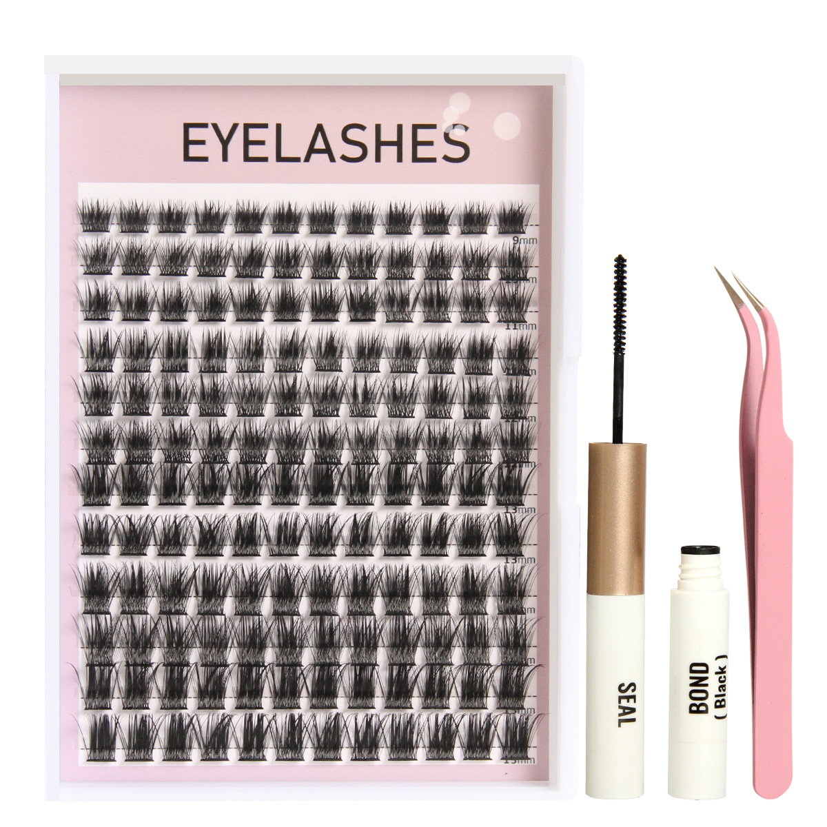 Pestañas postizas 144 racimos capacidad traje perezoso de dibujos animados gruesas pestañas postizas con pinzas de pegamento