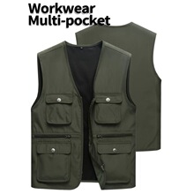 E 39728 Multi Pocket Summer Vest for Men ��ڴ�������