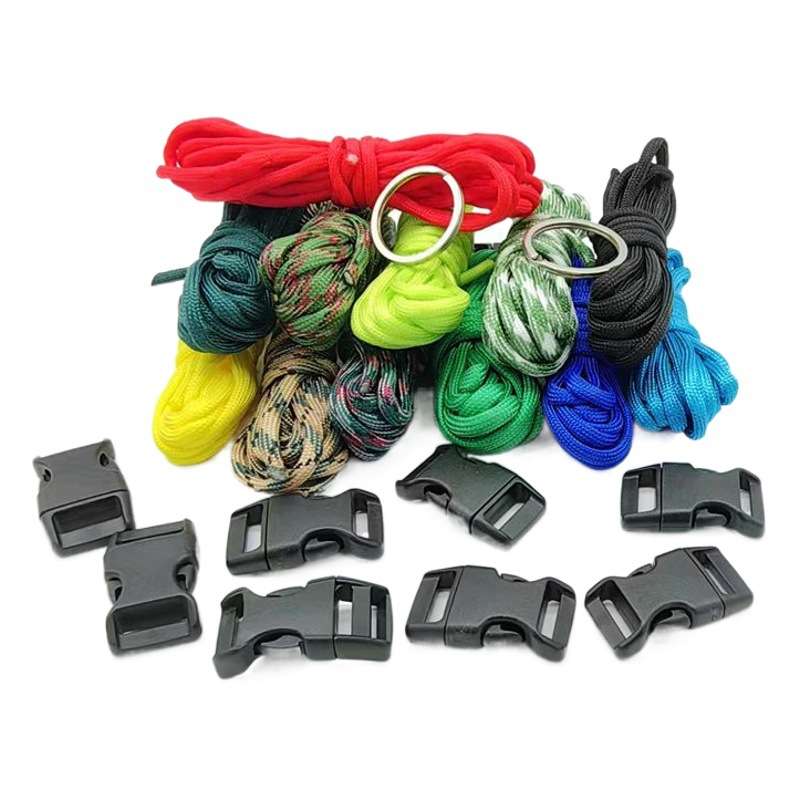Cuerda de paraguas de siete núcleos hecha a mano al aire libre traje de bricolaje cuerda de paraguas de 4mm pulsera tejida pulsera cuerda trenzada 3,1 m por pieza