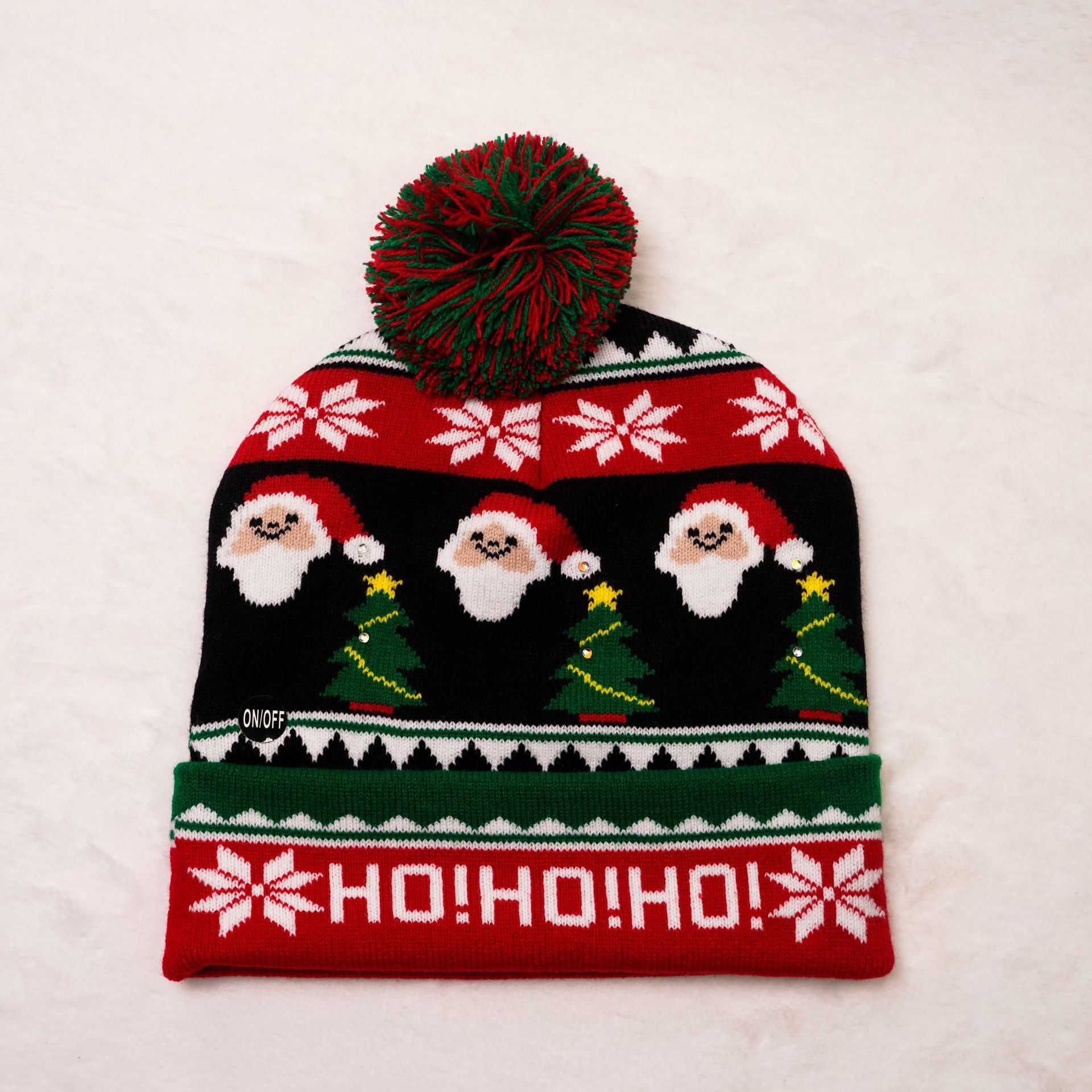 Unisex IG Style Santa Claus Snowman Elk Eaveless Wool Cap display picture 10