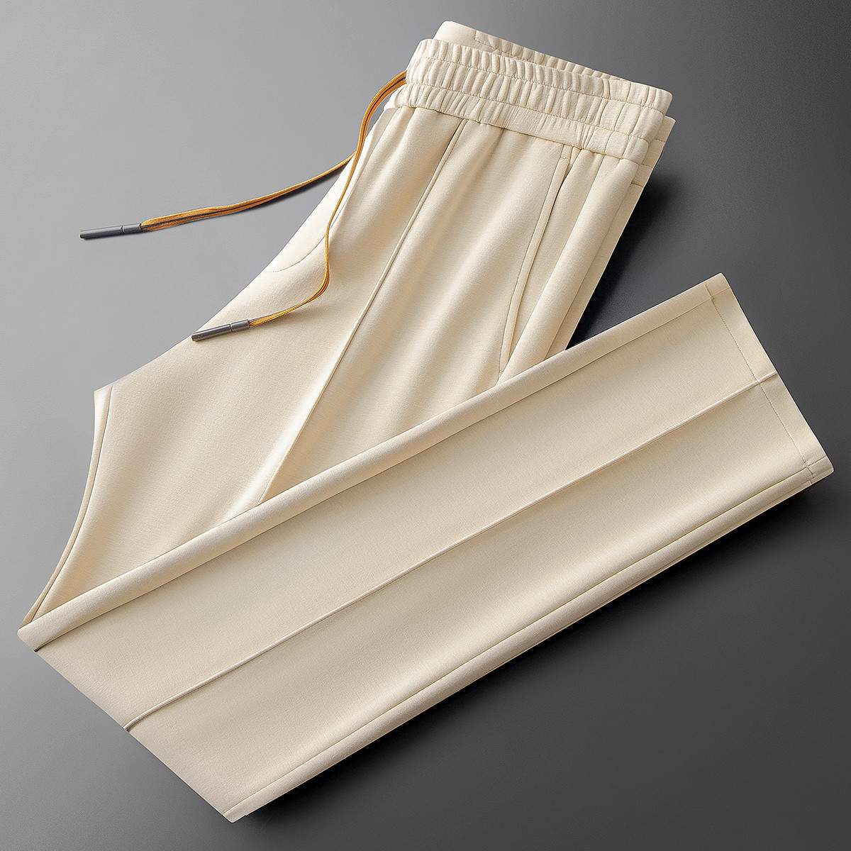 Spring and Summer High-End Ice Silk Versatile Solid Color Men's Space Cotton Modal Straight-Leg Sweatpants Casual Pants