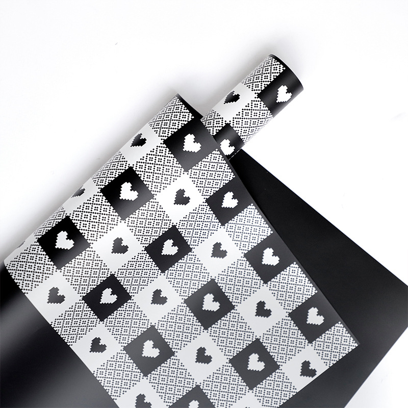 Huaxi comercio exterior al por mayor su corazón impermeable flor florista coreana paquete de flores flores flores flores rosa papel de envoltura