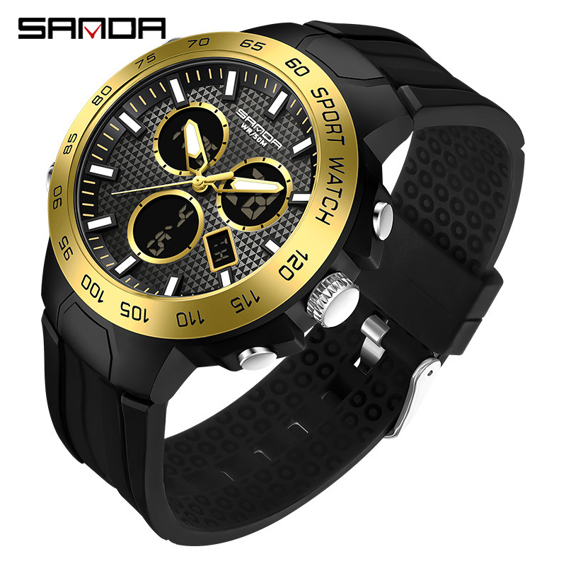 SANDA 3112 nueva moda multifuncional deportes al aire libre multifuncional reloj electrónico entrega