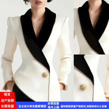 亚马逊速卖通eBay独立站气质优雅修身收腰洋气设计感小西装2025秋