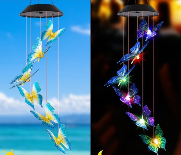 Solarbetriebenes Led Windspiel Mit Farbwechsel Und Tierdesign_voghion.com