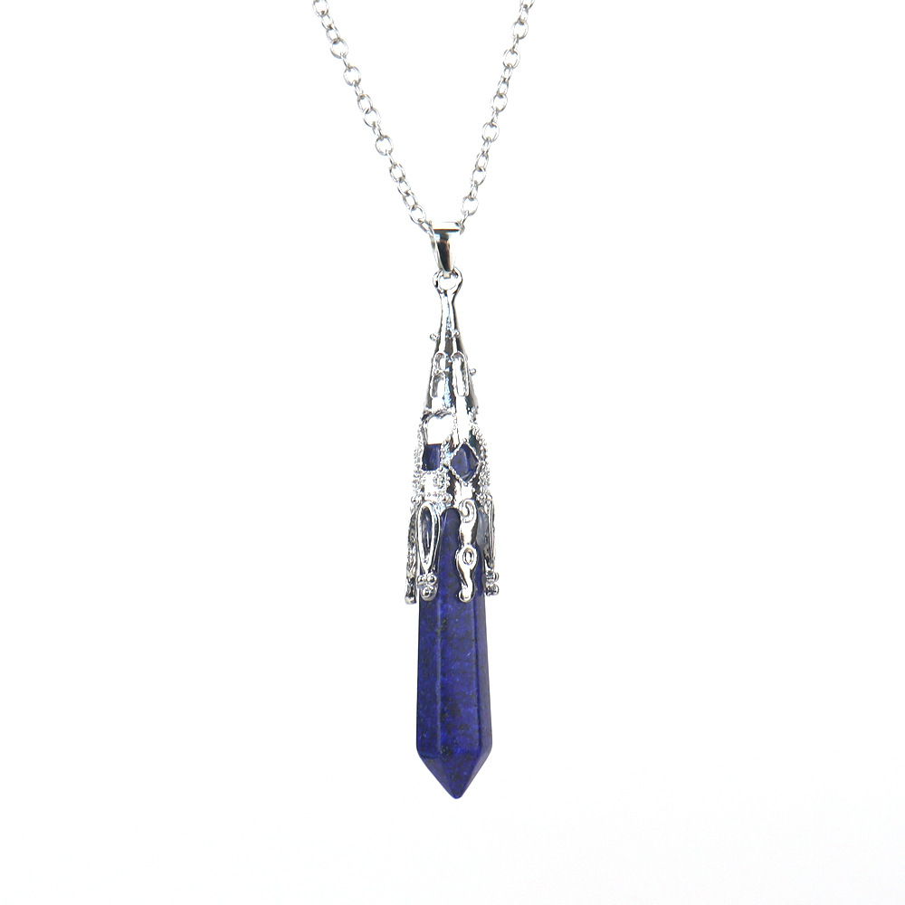 Simple Style Leaf Agate Plating Pendant Necklace 1 Piece