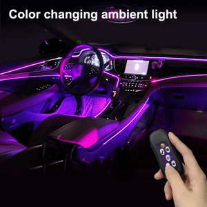 Avtomobil LED USB Çoxrəngli Mühit İşığı Panel Dekorativ Neon İşıq