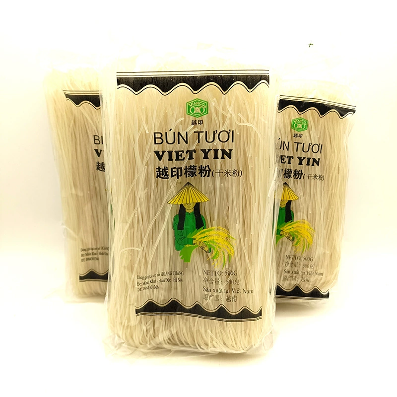 Оптовая продажа во Вьетнаме Импортная рисовая лапша Bun Tuoi 500 г сухой лимонной лапши Сухая рисовая лапша Круглая лапша куриная лапша Специальная продукция