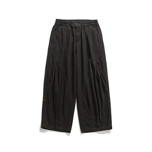 Workwear Pants for Men - Spring and Autumn Season Trendy Loose Drawstring Ankle Pants - Hong Kong Style Ins Fashion Streetwear Sporty Casual Pants