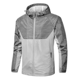 Sports Jacket Men's Jacket Windbreaker Hooded Spring and Autumn Windbreaker Jacket Running Windproof Top