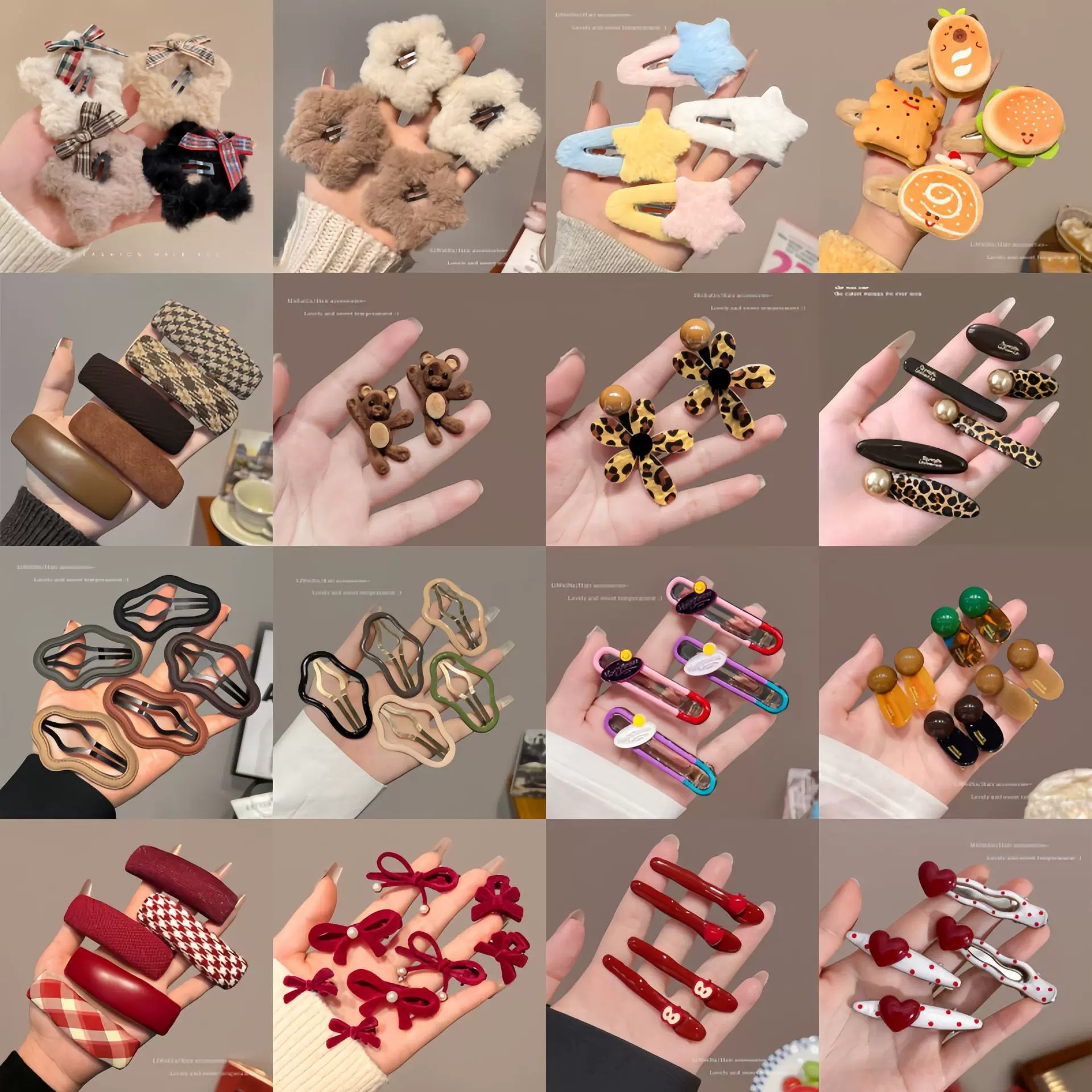 韩系新款蝴蝶结发夹高级感碎发刘海夹可爱精致侧边一字夹发卡头饰