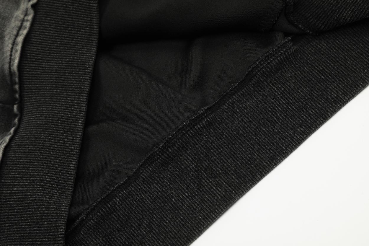 Abbigliamento maschile maglione con cappuccio con collo in pelliccia e stampa chitarra cardigan uomo e donna alla moda marchio versatile e casual giacca_voghion.com