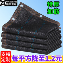 黑色遮阳网防晒网加密加厚遮阴网隔热家用阳台庭院楼顶户外太阳网