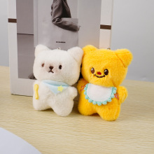 吱吱叫挂件小玩偶黄油小熊干饭猫毛绒公仔钥匙扣包包挂饰批货爆款