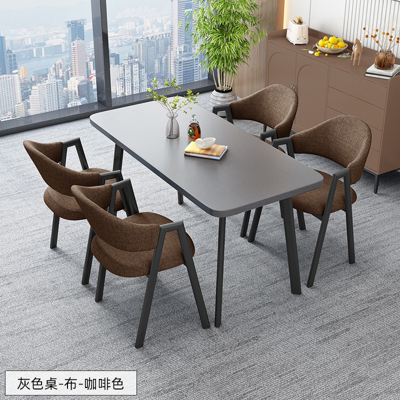 北欧の長方のテーブルは簡単で、業務的に接客します。