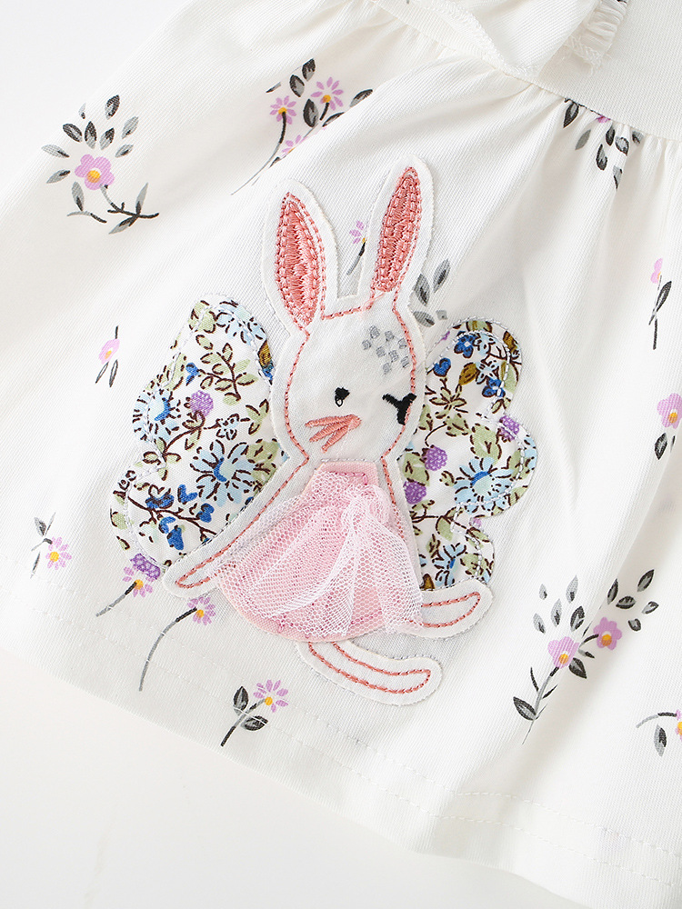 Malwee transfronterizo nuevo traje de niñas verano lindo tela cómoda para la piel europea y americana 3 - 8 años de edad niños dos piezas