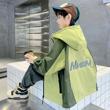 男童外套春秋款2025新款中大儿童装春装风衣痞帅男孩秋季冲锋衣潮