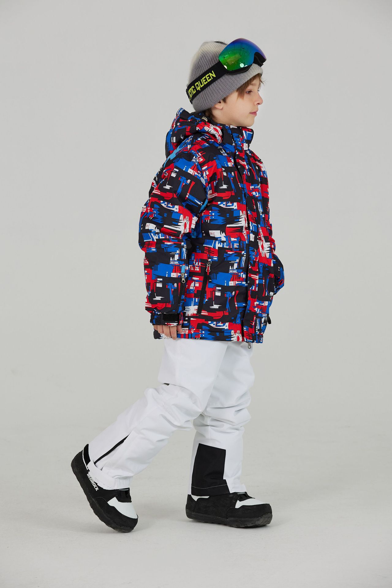 Kinderkleidung Kinder Skianzug Set Single Board Double Board dicke warme Outdoor-Ski_voghion.com
