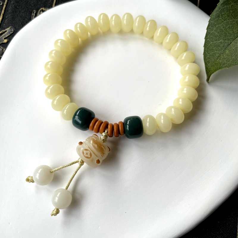 Original Ecología rica multi-tesoro pulsera de raíz de Bodhi color caramelo solo círculo bobinado suave tiro alto tres colores pulsera Bodhi