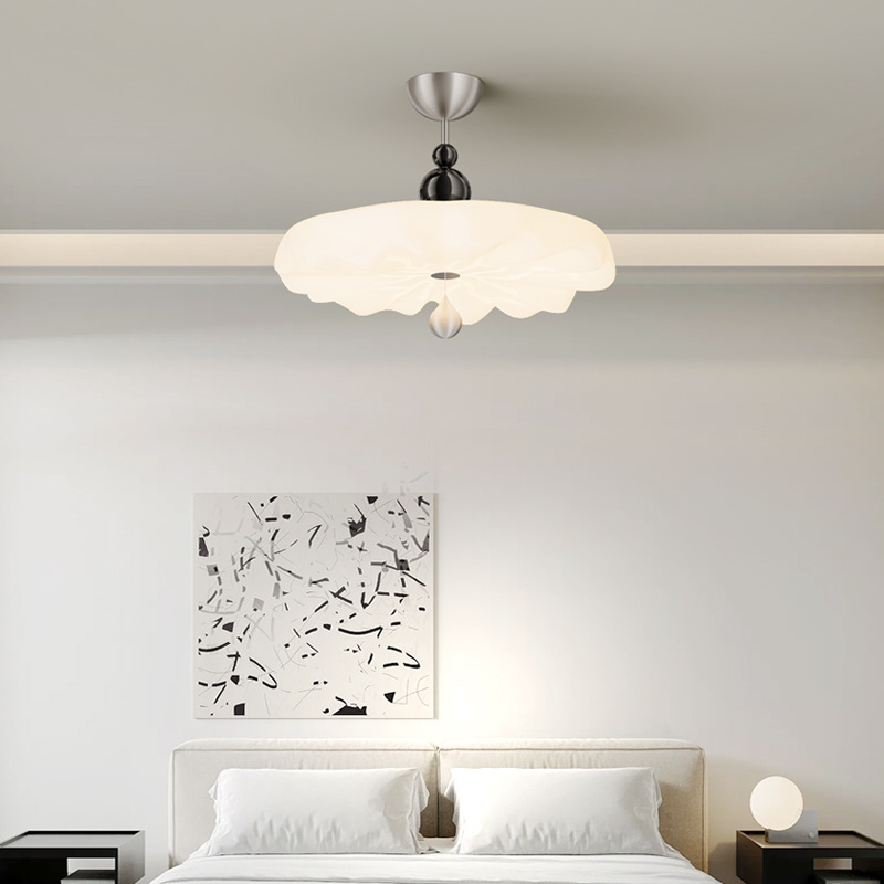 Lámpara de techo de dormitorio de estilo medieval Lámpara de estudio de estilo crema francesa