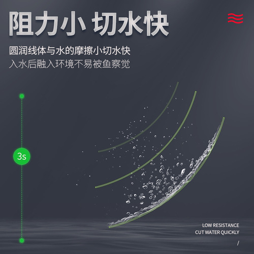 Gold silk fishing line main line sub-line Japanese imported nylon line super soft black pit competitive fishing line wholesale